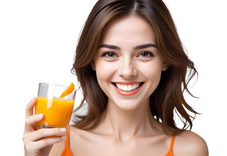 a-women-health-picture-smile-drink-orange-juice-wh